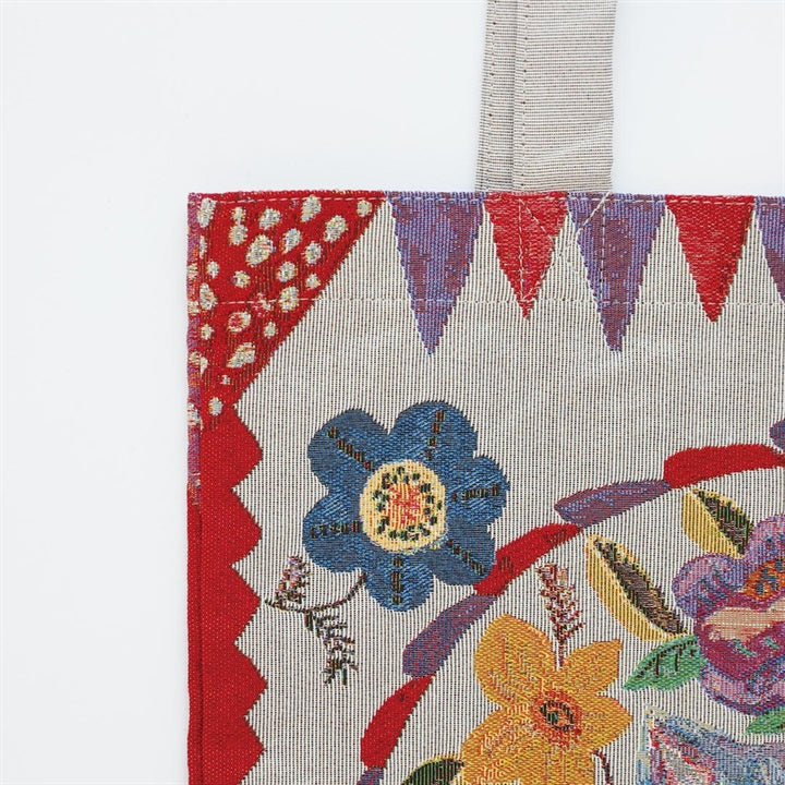 Nathalie Lete Rectangle tote bag Blue cat