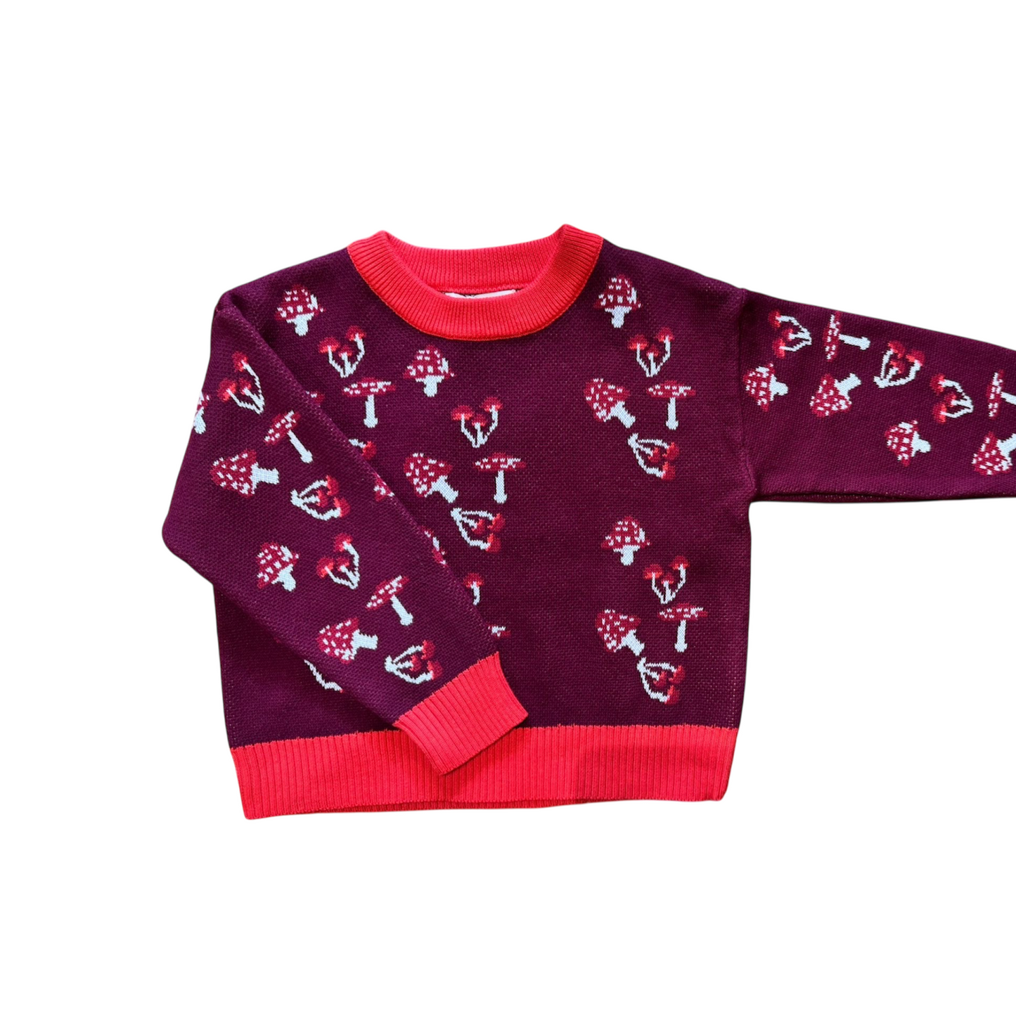 Mushroom Grove – 100% Cotton Knit Pullover (Kids)