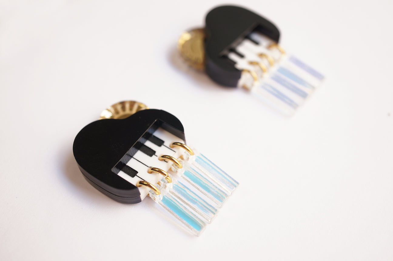 Laliblue Piano Cloud with Sun Earrings