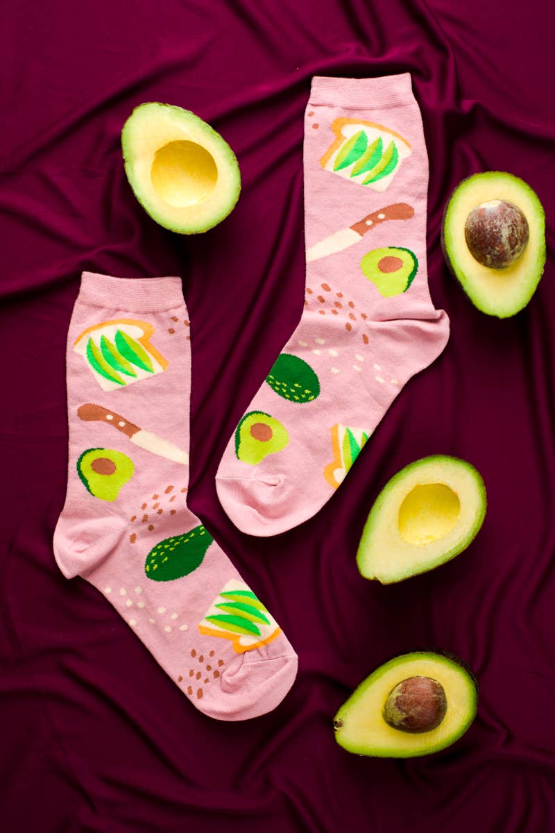 Women's - Avocado Toast Crew Socks