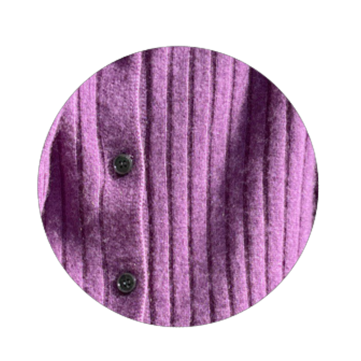 Round Neck Ribbed Cardigan