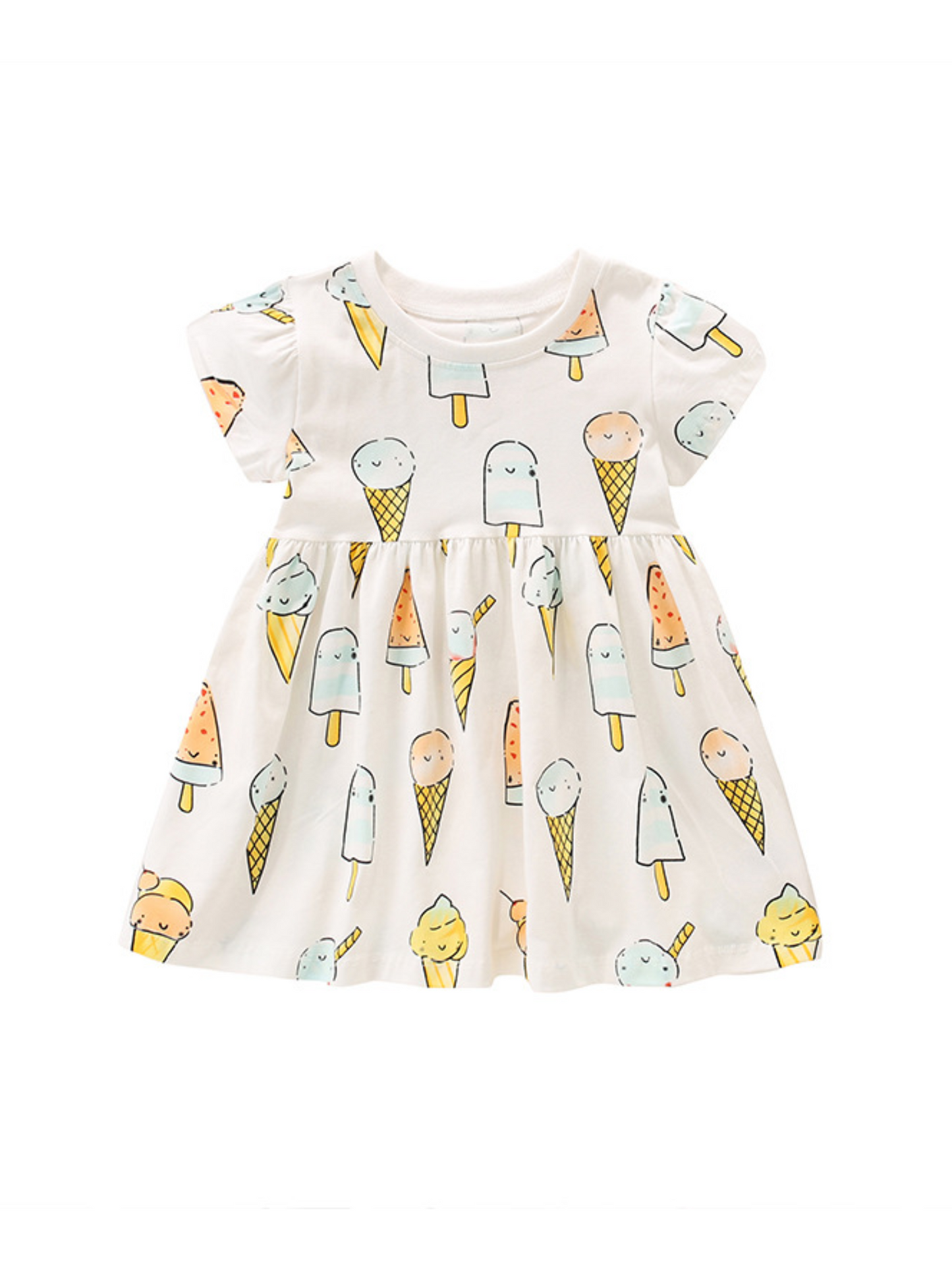 White Ice Cream Dress