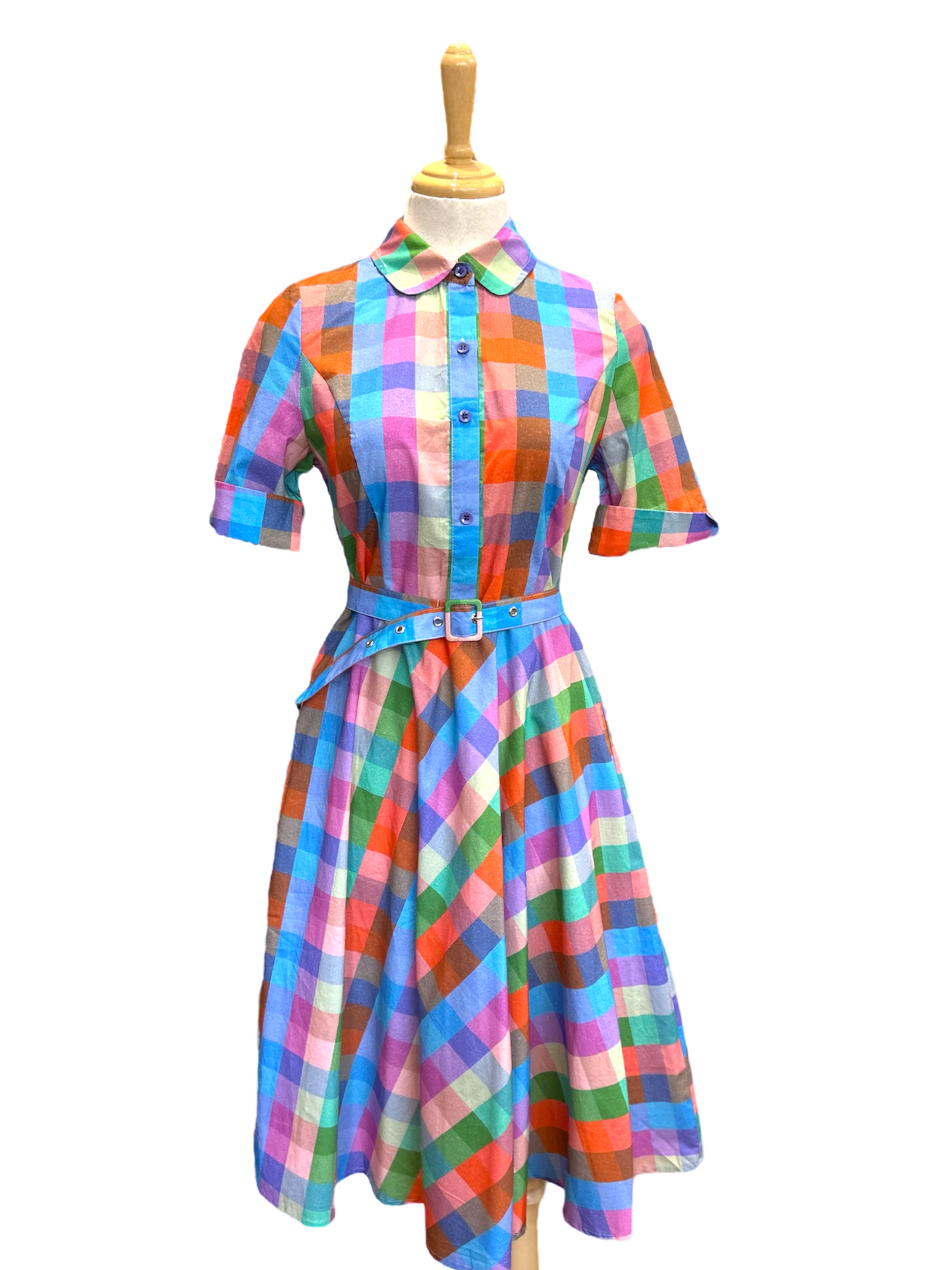 Audrey Dress - checkered