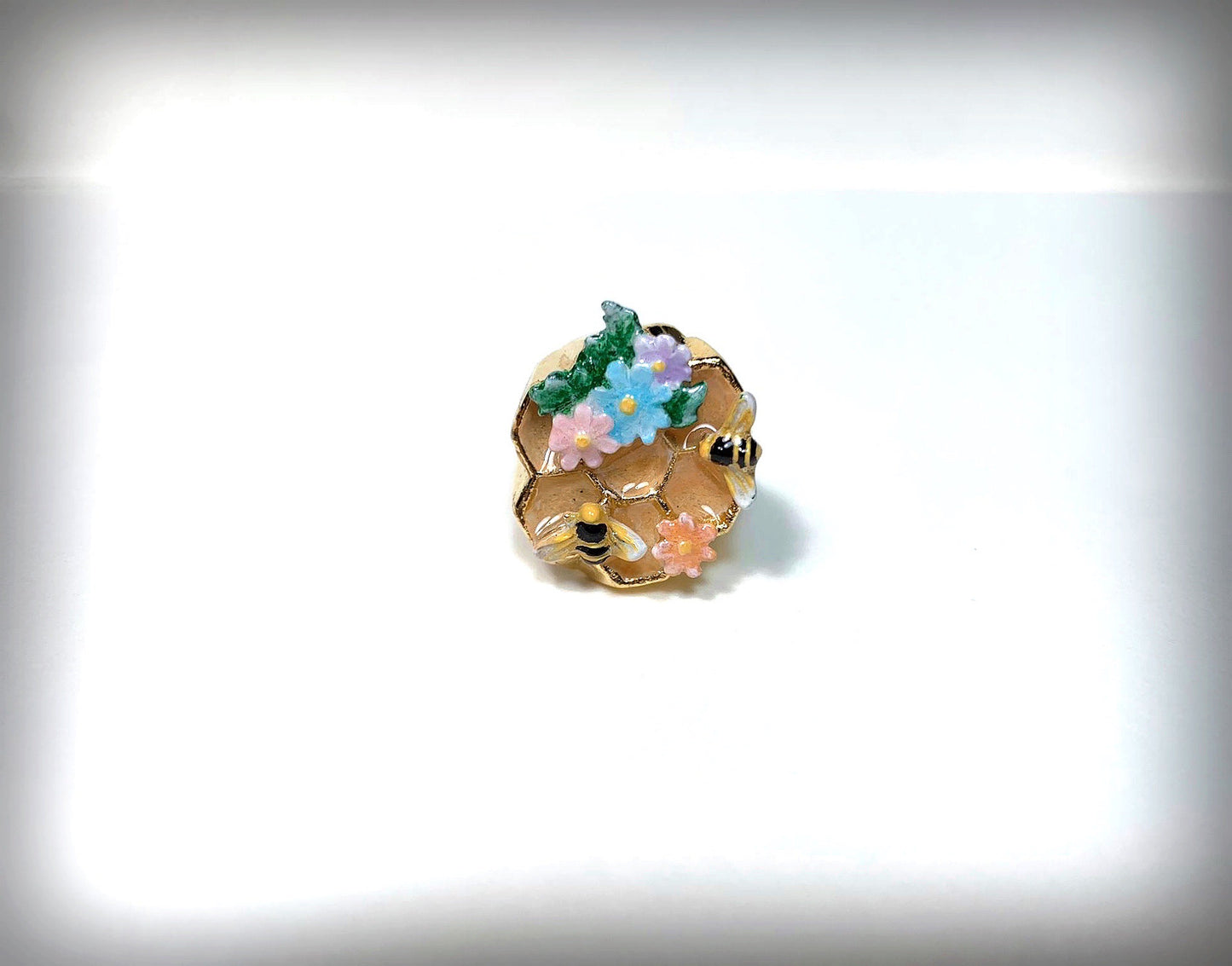 Beehive Gold plated Necklace