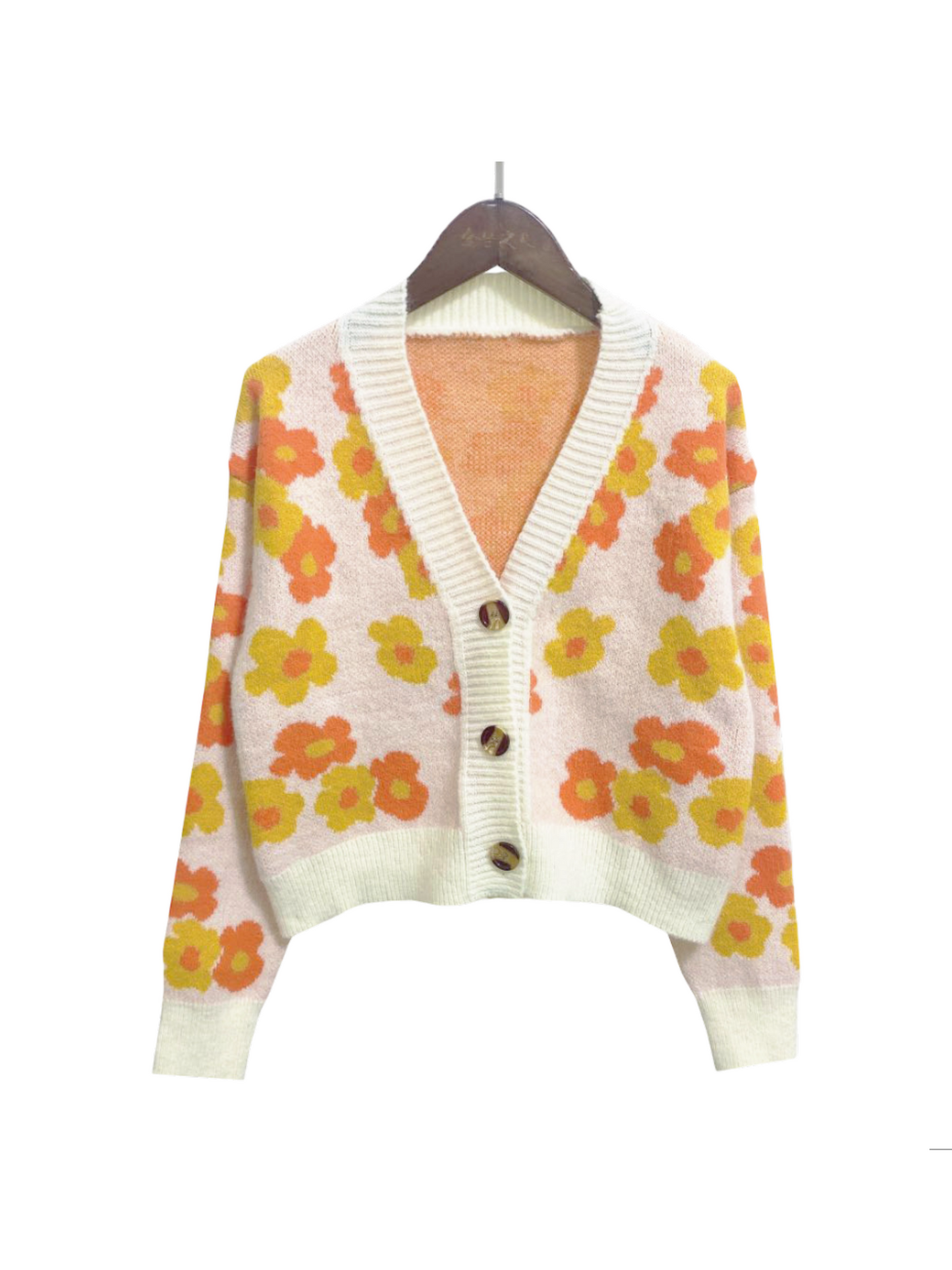 Floral Knit Cardigan  (3 Colours Available)