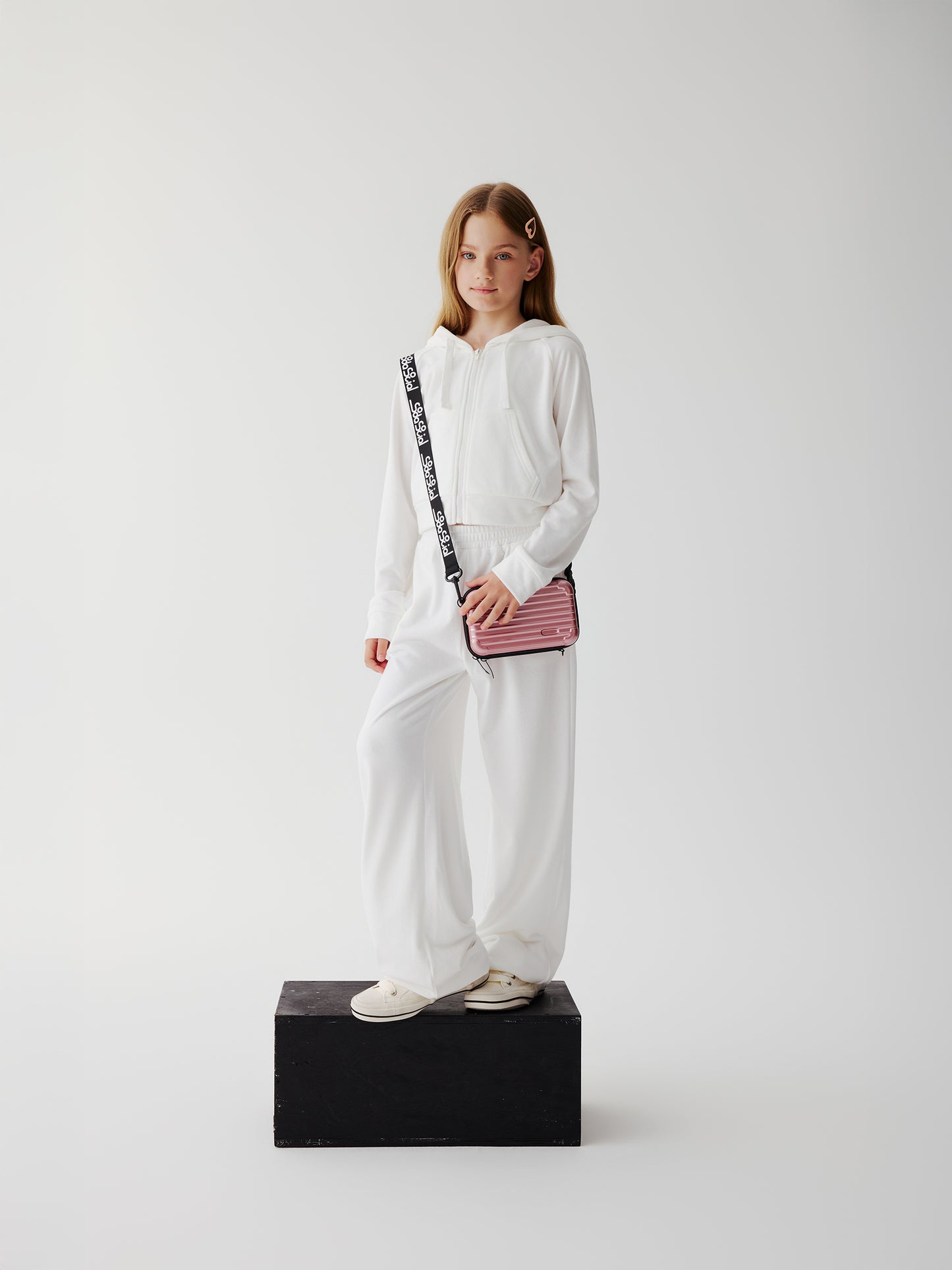 Soda Social towelling TrackSuit Pants (white)