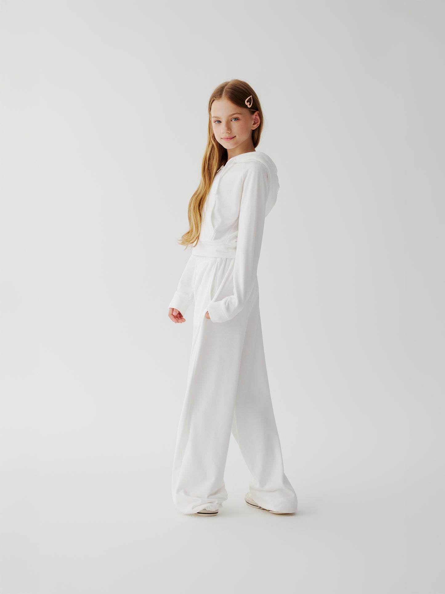 Soda Social Towelling Hoodie (white)