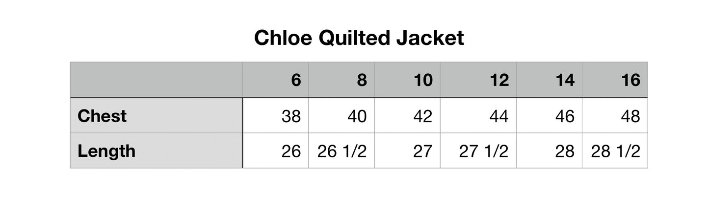Chloe quilted Jacket (clearance sale)