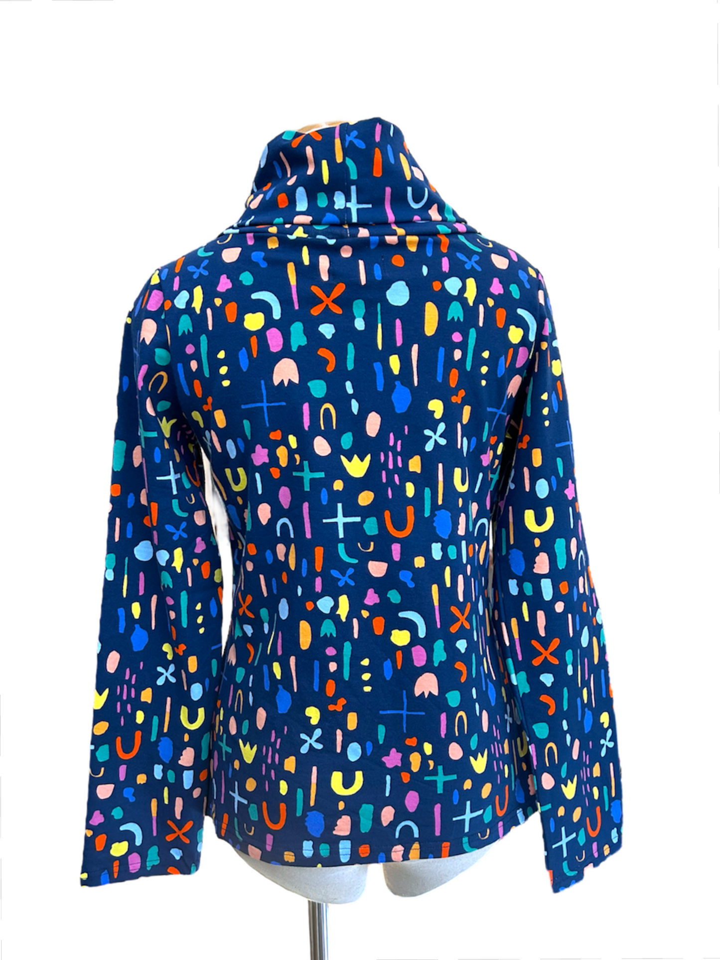 Emma cowl neck top - Abstract
