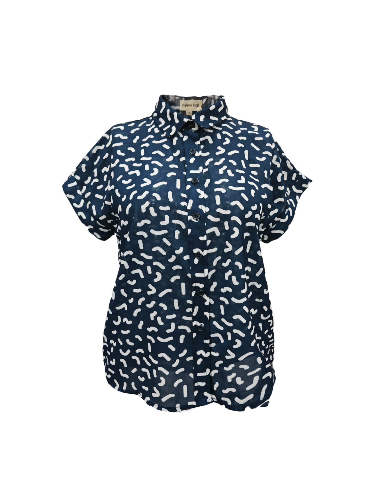 Fun Squiggles Top - Navy