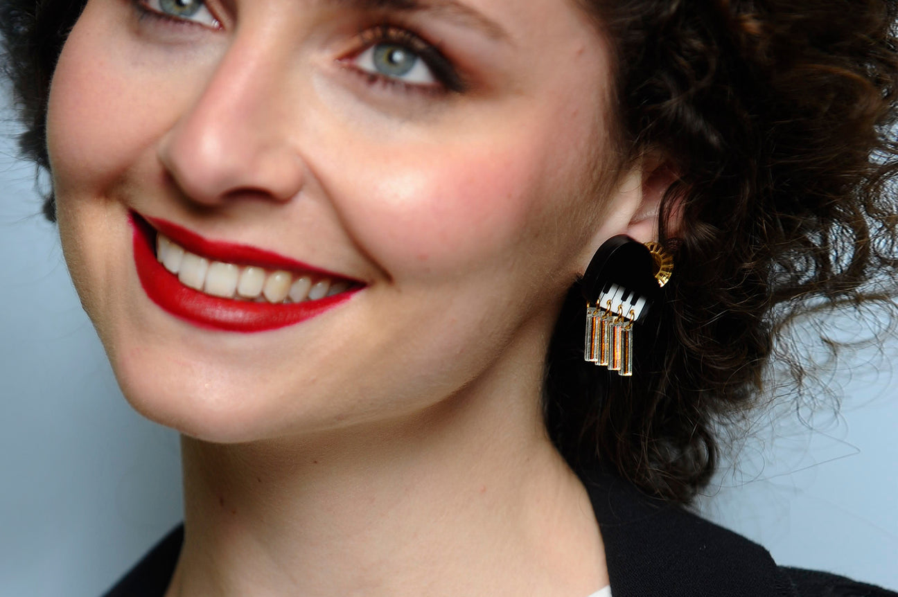 Laliblue Piano Cloud with Sun Earrings