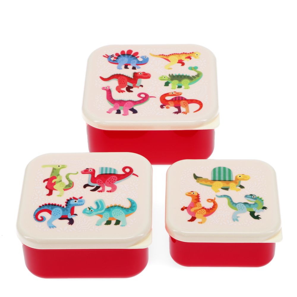 Set of 3 Snack boxes - baby Dino
