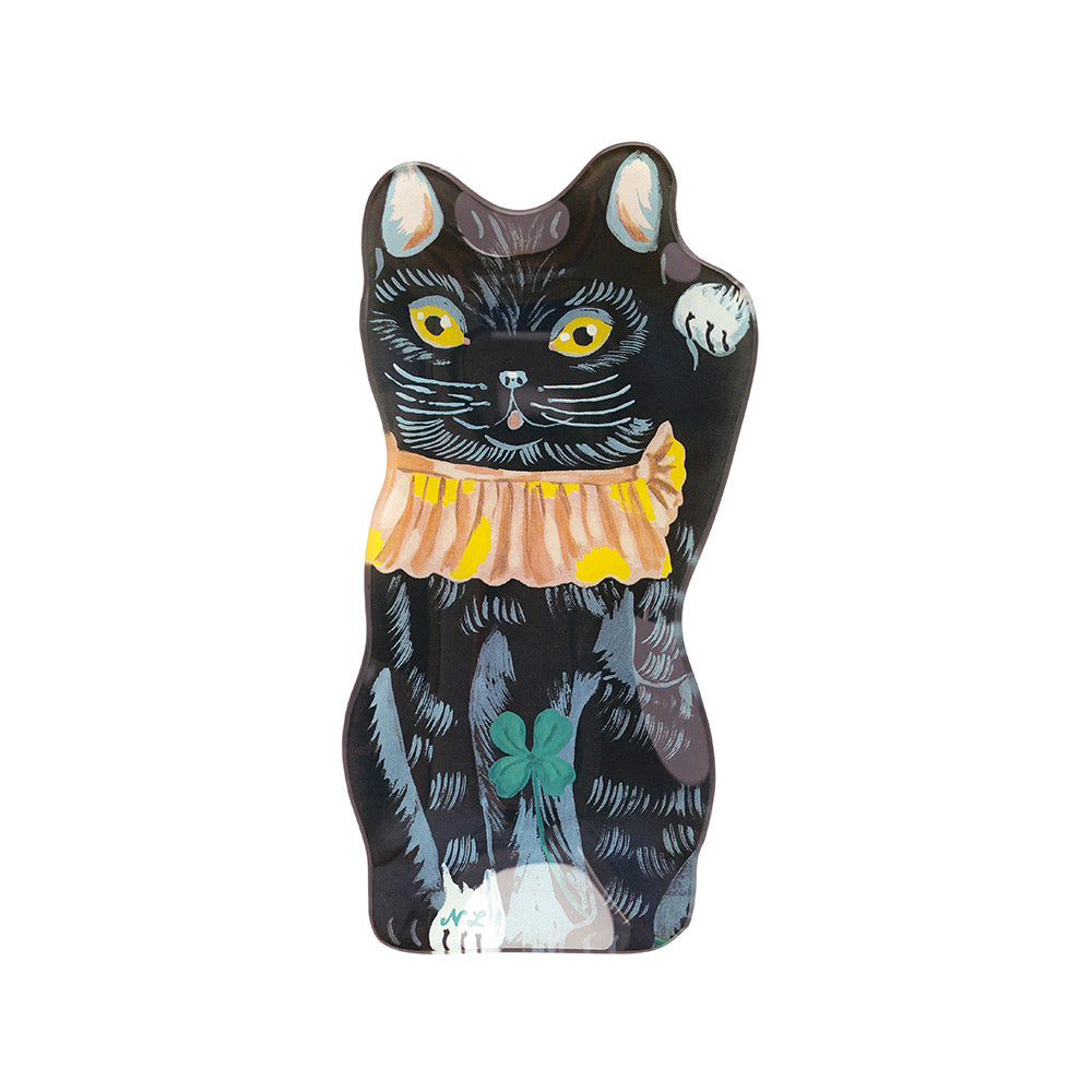 Nathalie Lete Glass Lucky cat-Bk