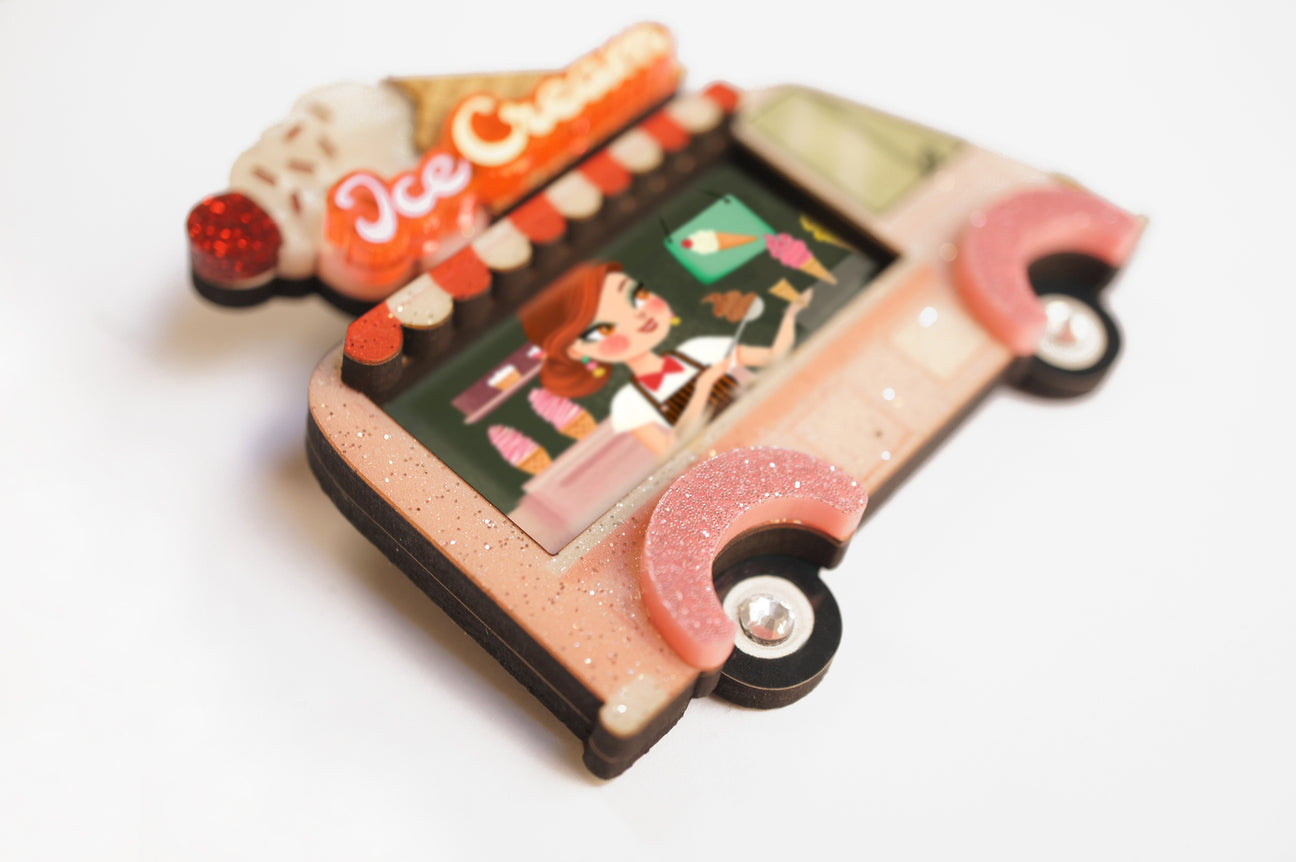 Laliblue Ice-Cream Truck Brooch