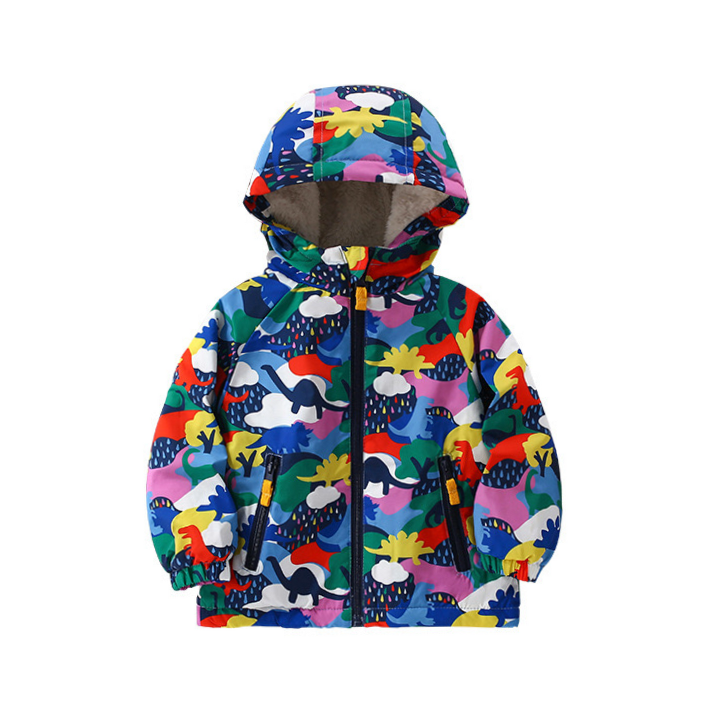Rainbow Dinosaur Kids Wind Breaker