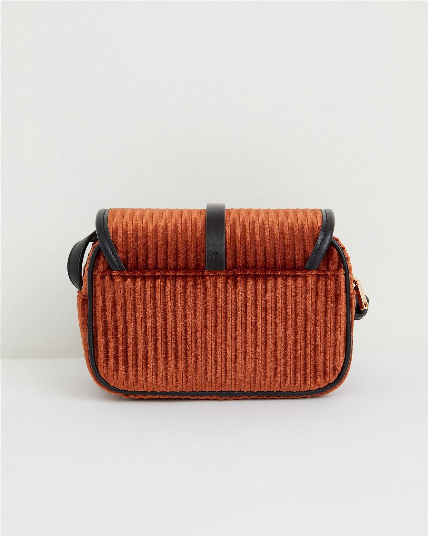 Vivianne Velvet Camera Bag - Amber Rust