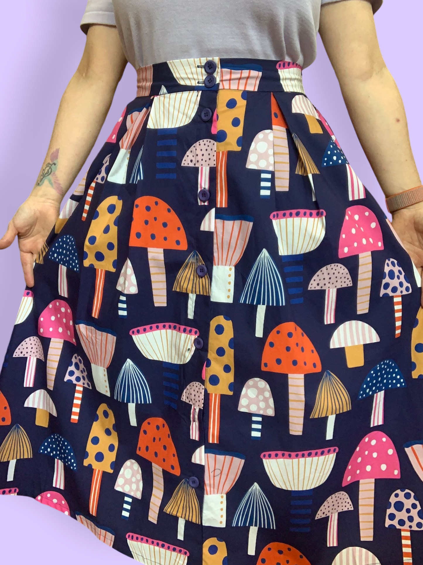 Ashley Skirt - Mushroom