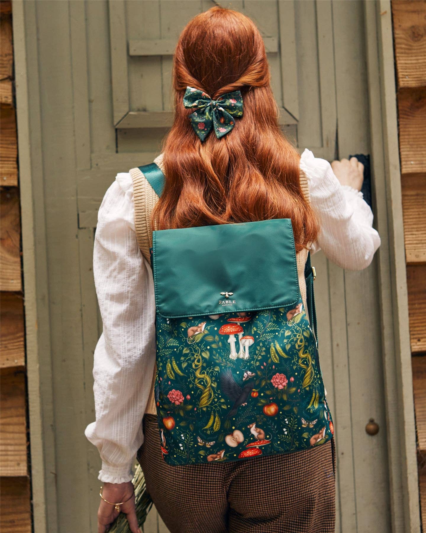 Fable Catherine Rowe's Into the Woods Green Backpack