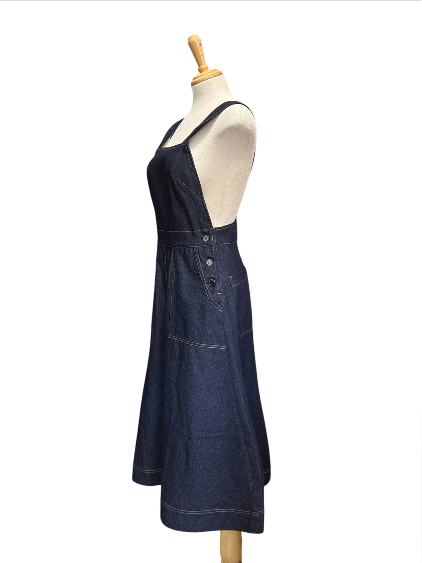Anna Denim Overall - dark blue (last one size 8)