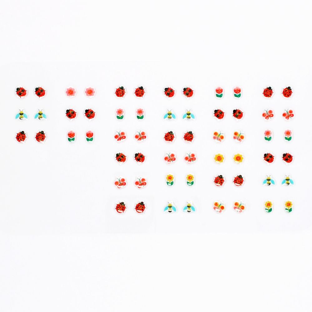 Rex London / Stick On Earrings (30 Pairs) - Ladybird