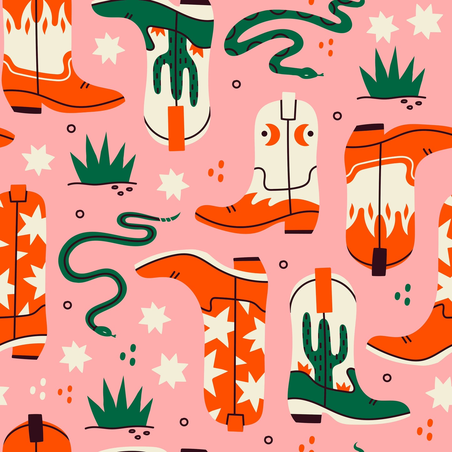 Fabric for Custom order - Retro, Art and Frida
