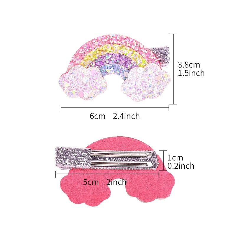 Rainbow Hair Clips