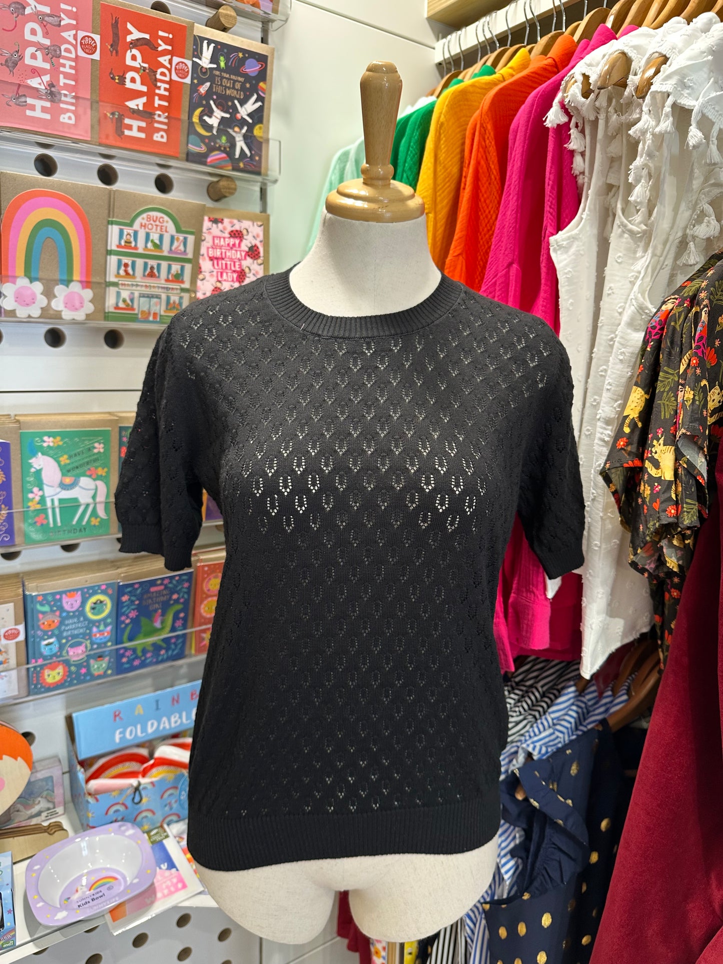 Josie Pointelle Knit Tee (3 colours available)