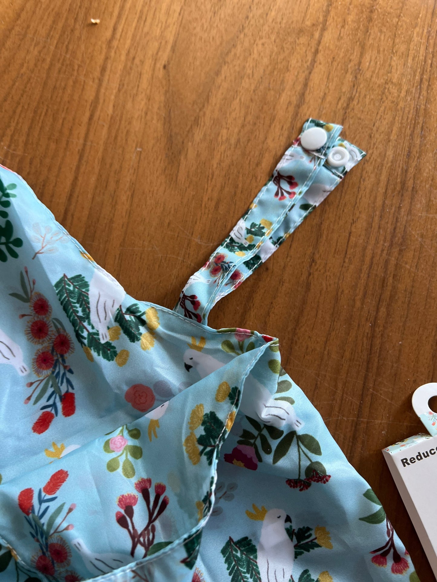 Reusable Shopping Bag – Cockatoo And Australian Native Floral by Suki McMaster