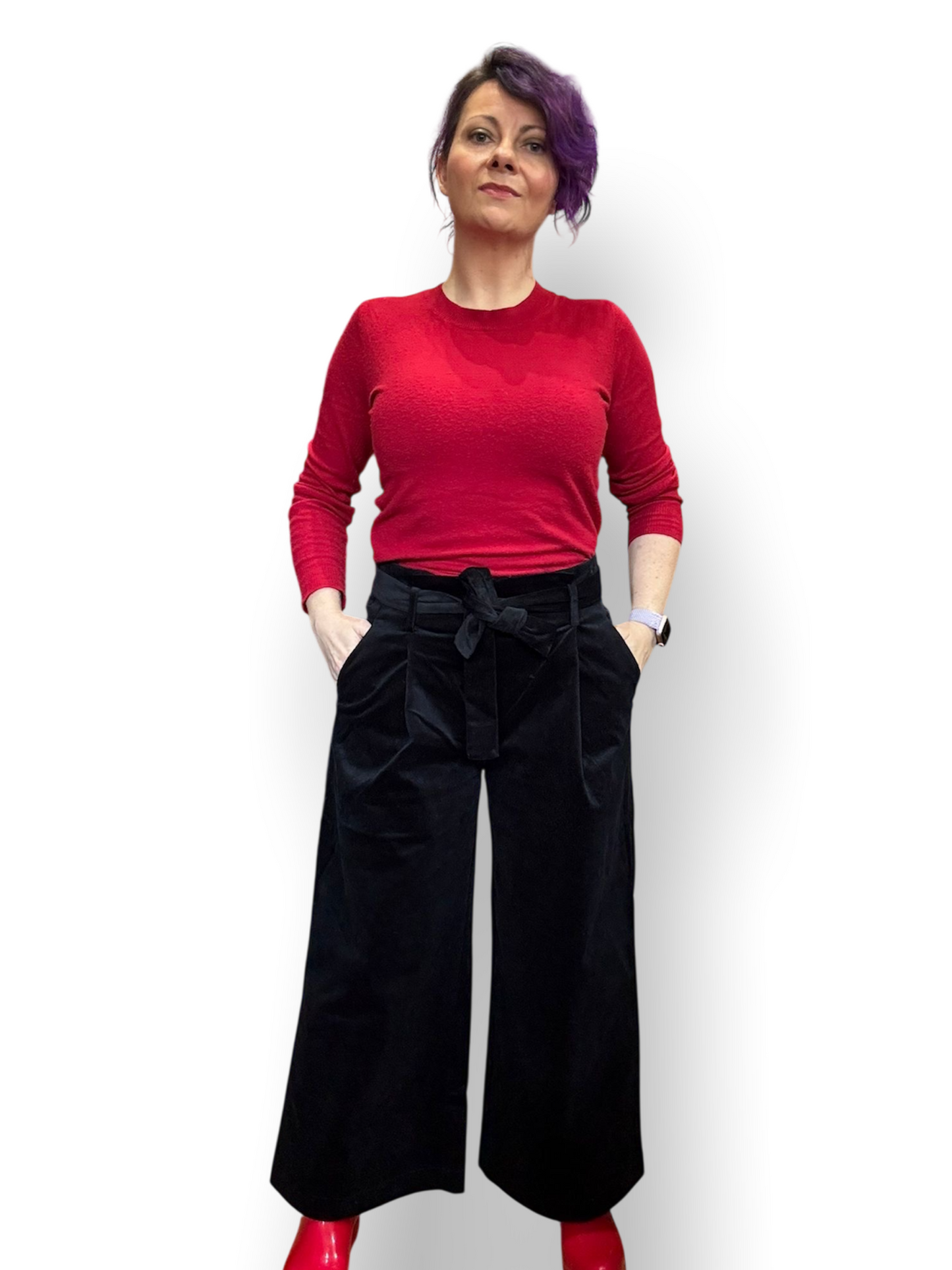 Zoey Pants - Corduroy black