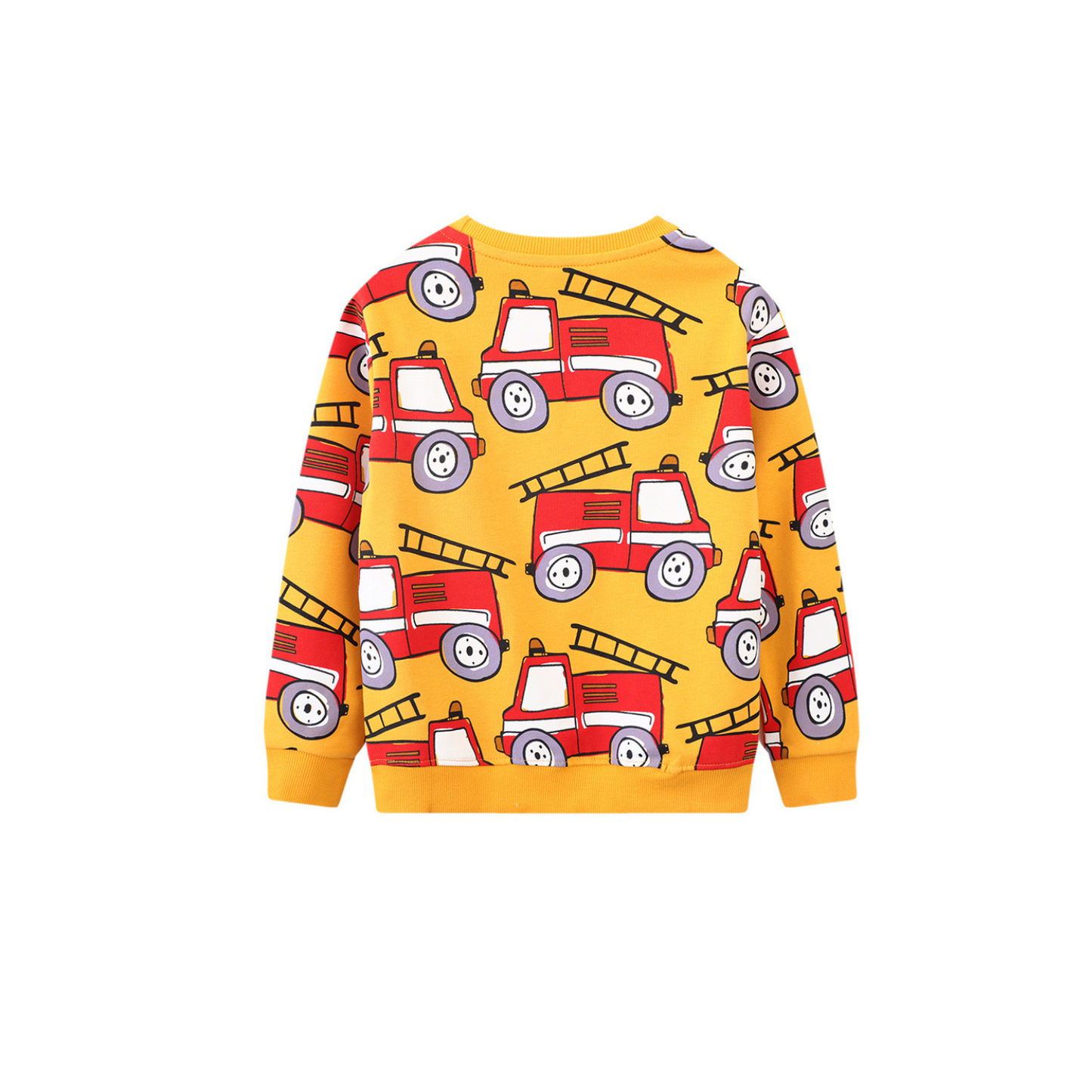 Fire Truck Kids Cotton Pullover