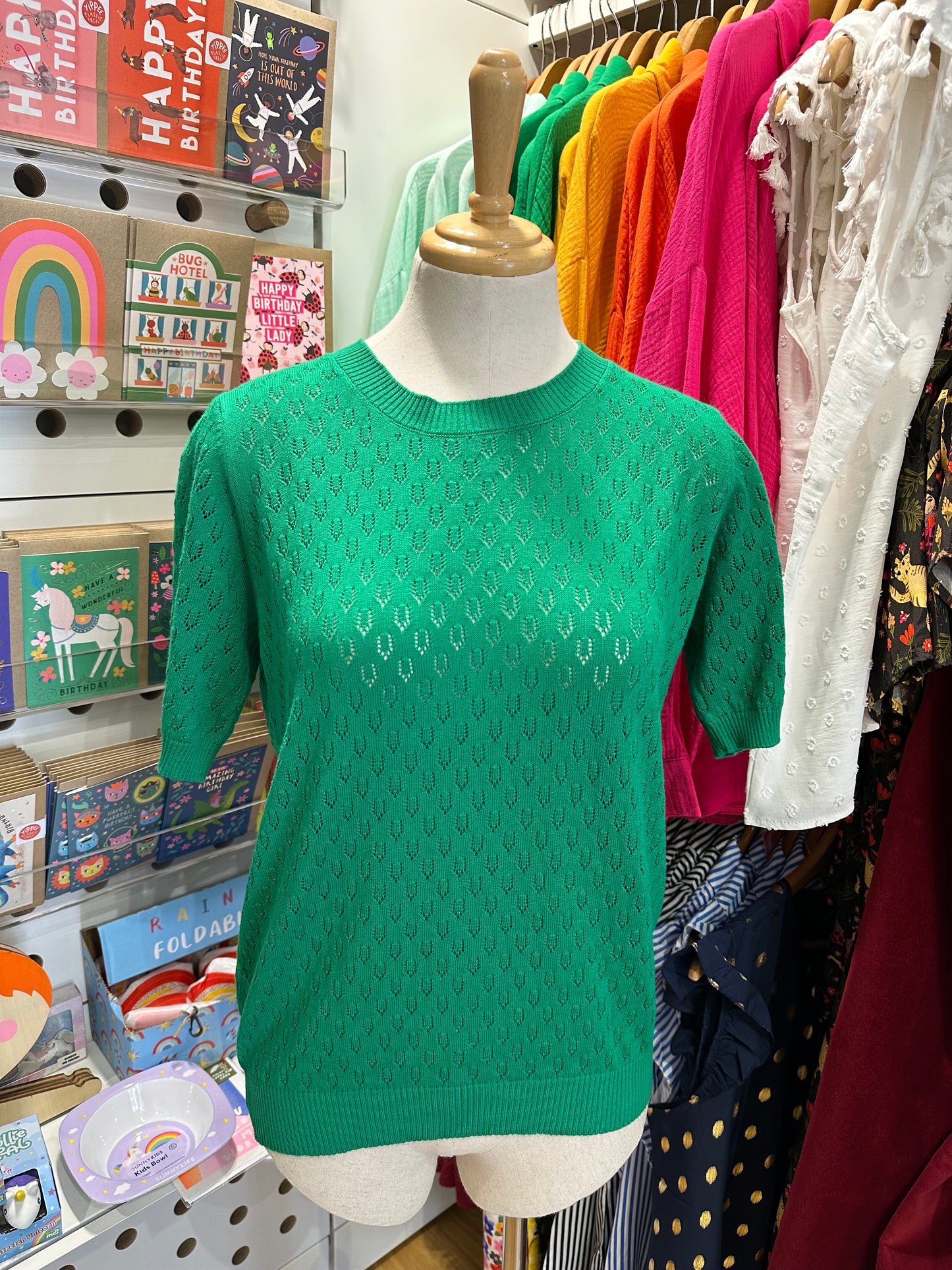 Josie Pointelle Knit Tee (3 colours available)