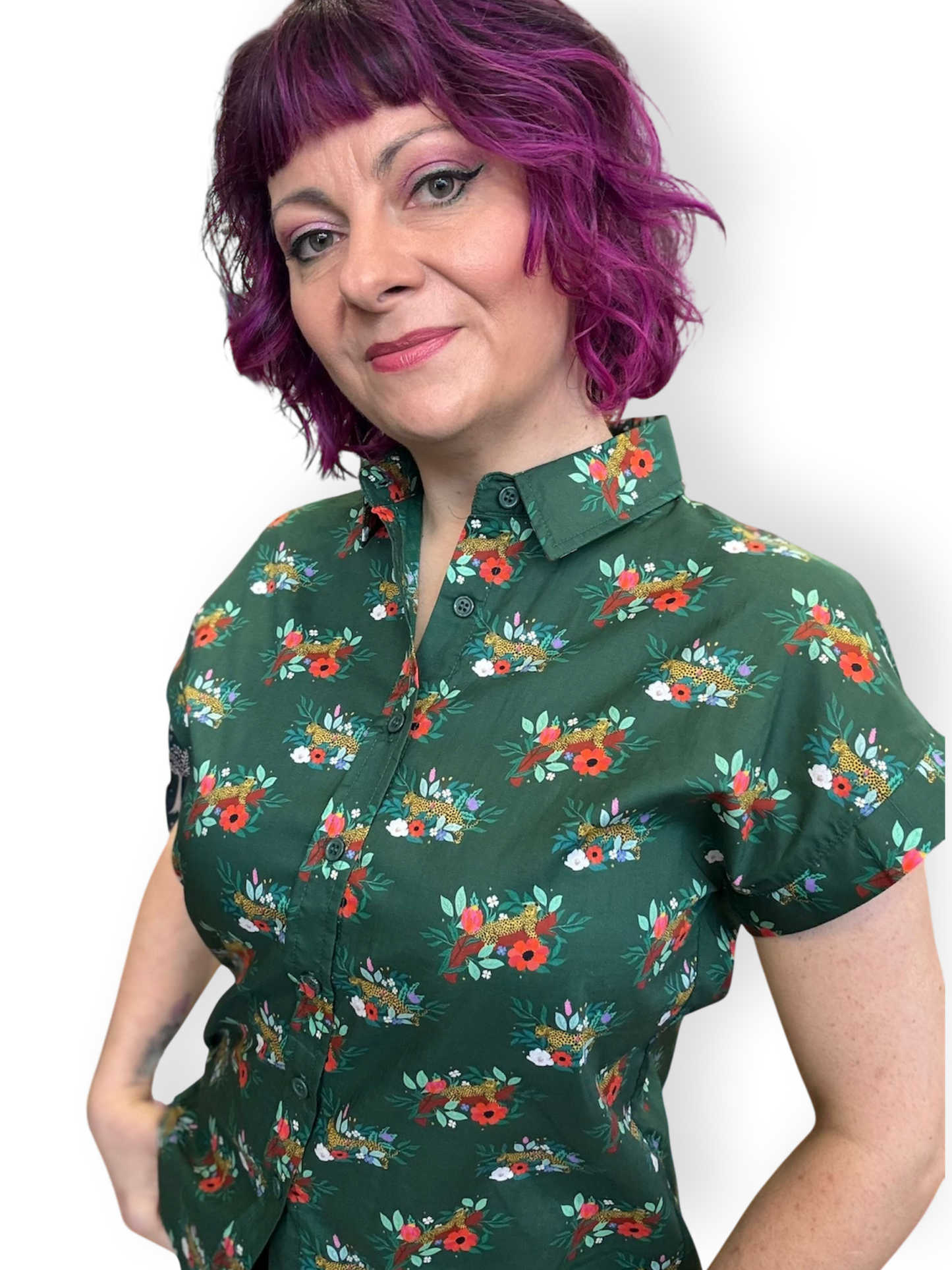 Essential collar shirt - Wildflower
