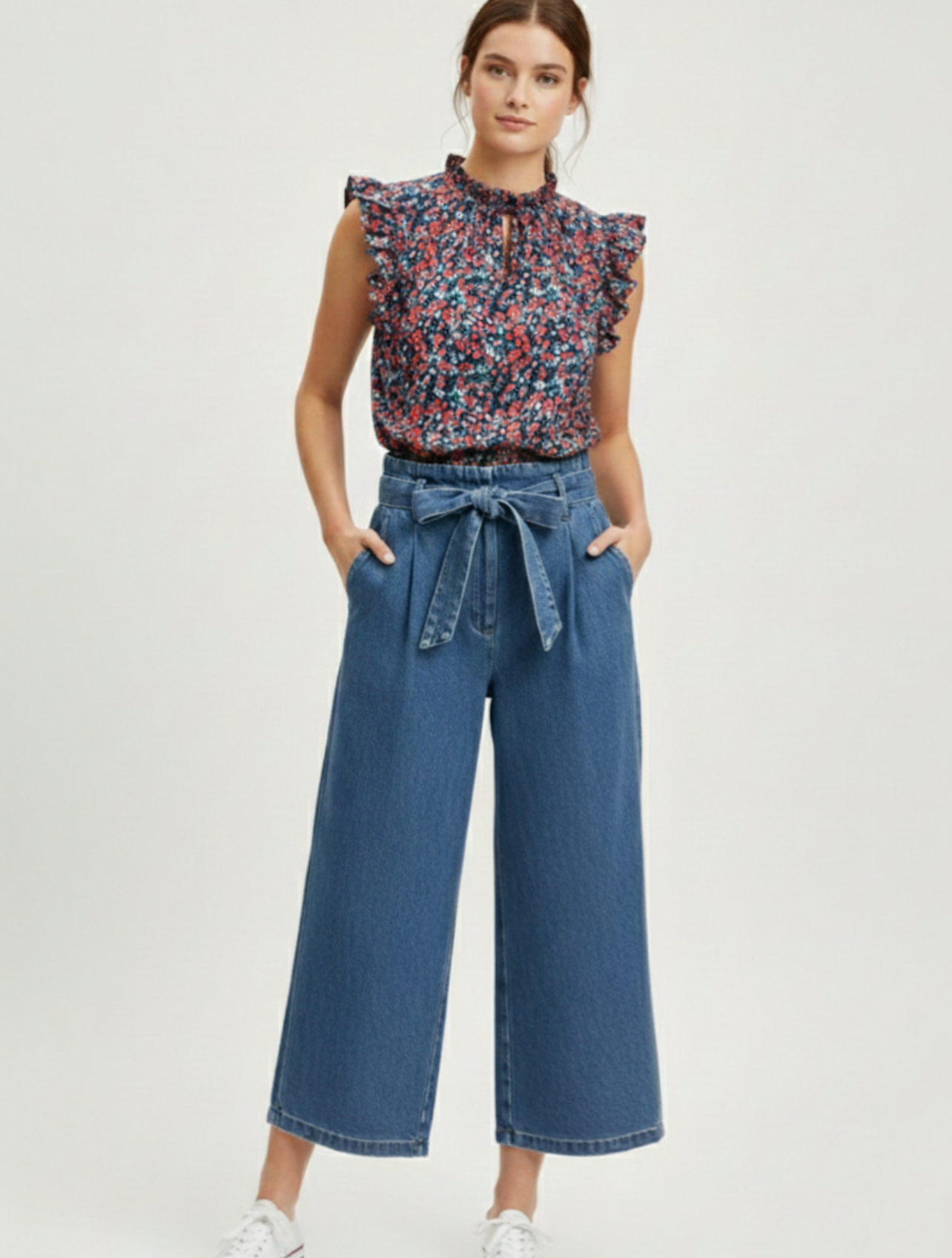 Zoey Pants - Cowboy Denim