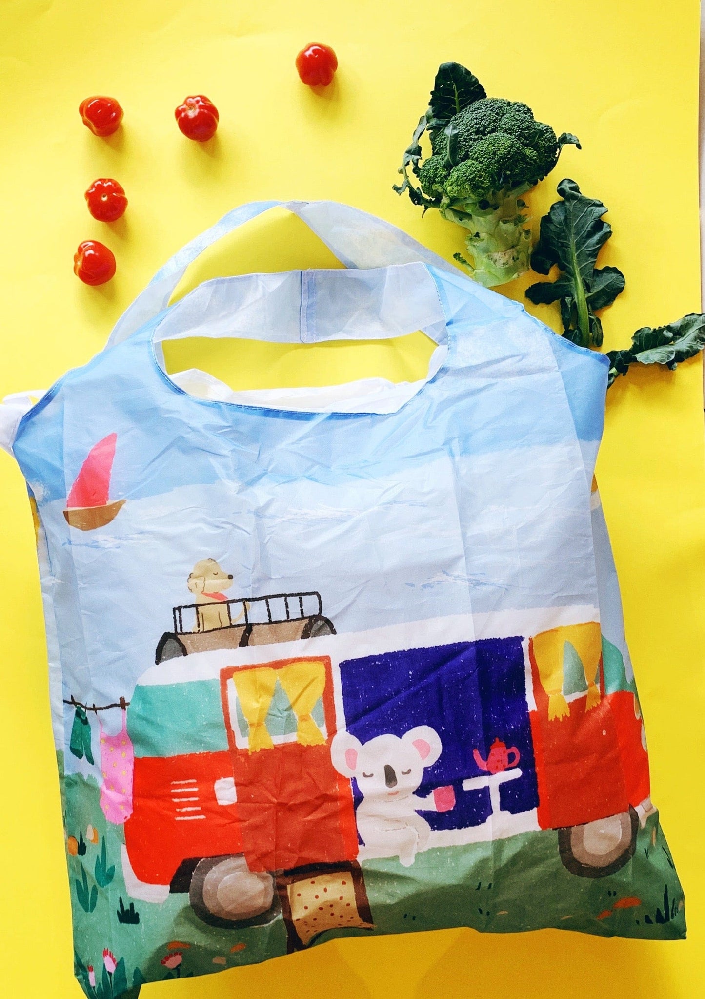 Reusable Shopping Bag β Koala and Kombi Eco Tote by Suki McMaster