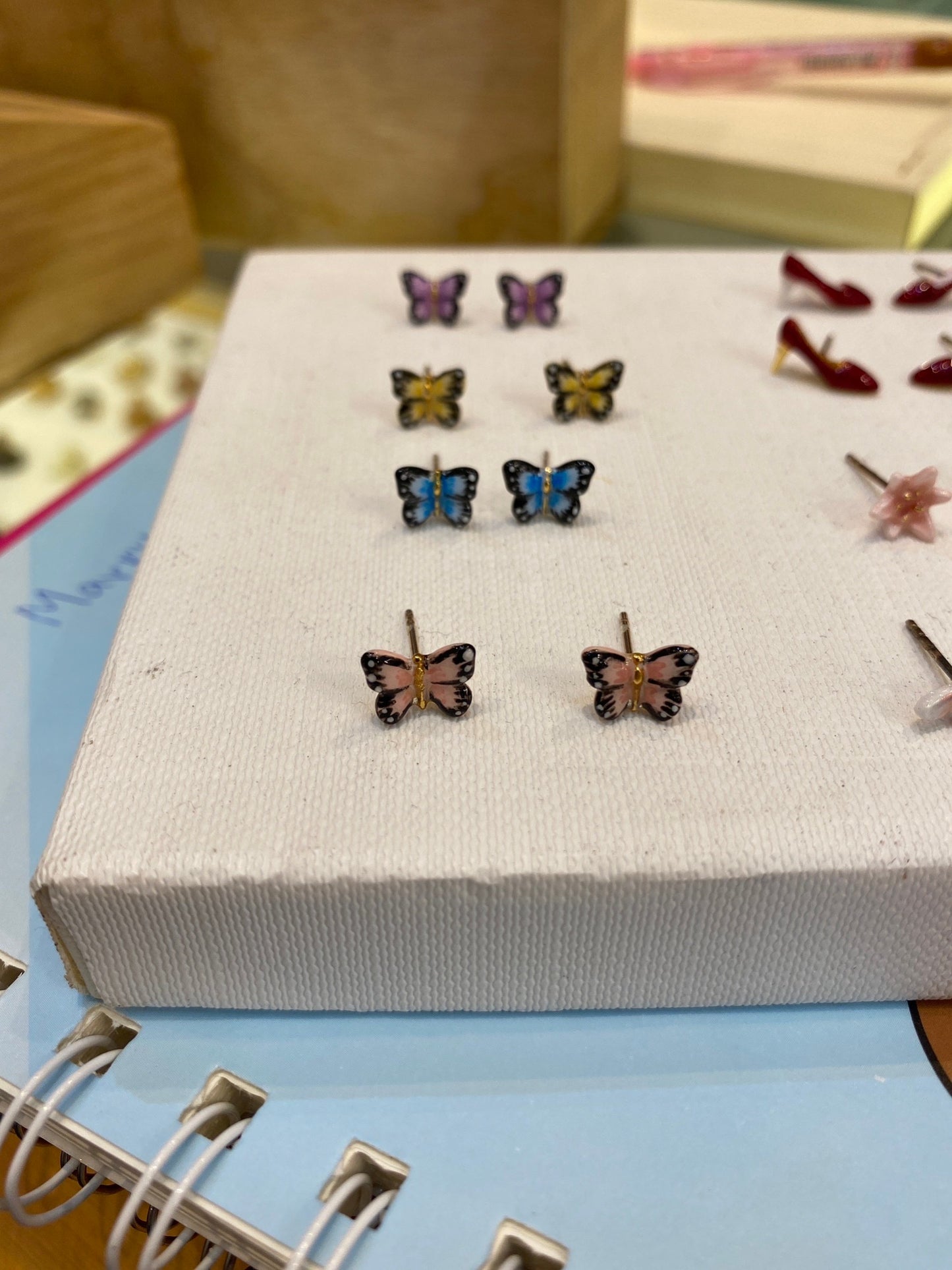 Handmade butterfly Earrings and Necklace