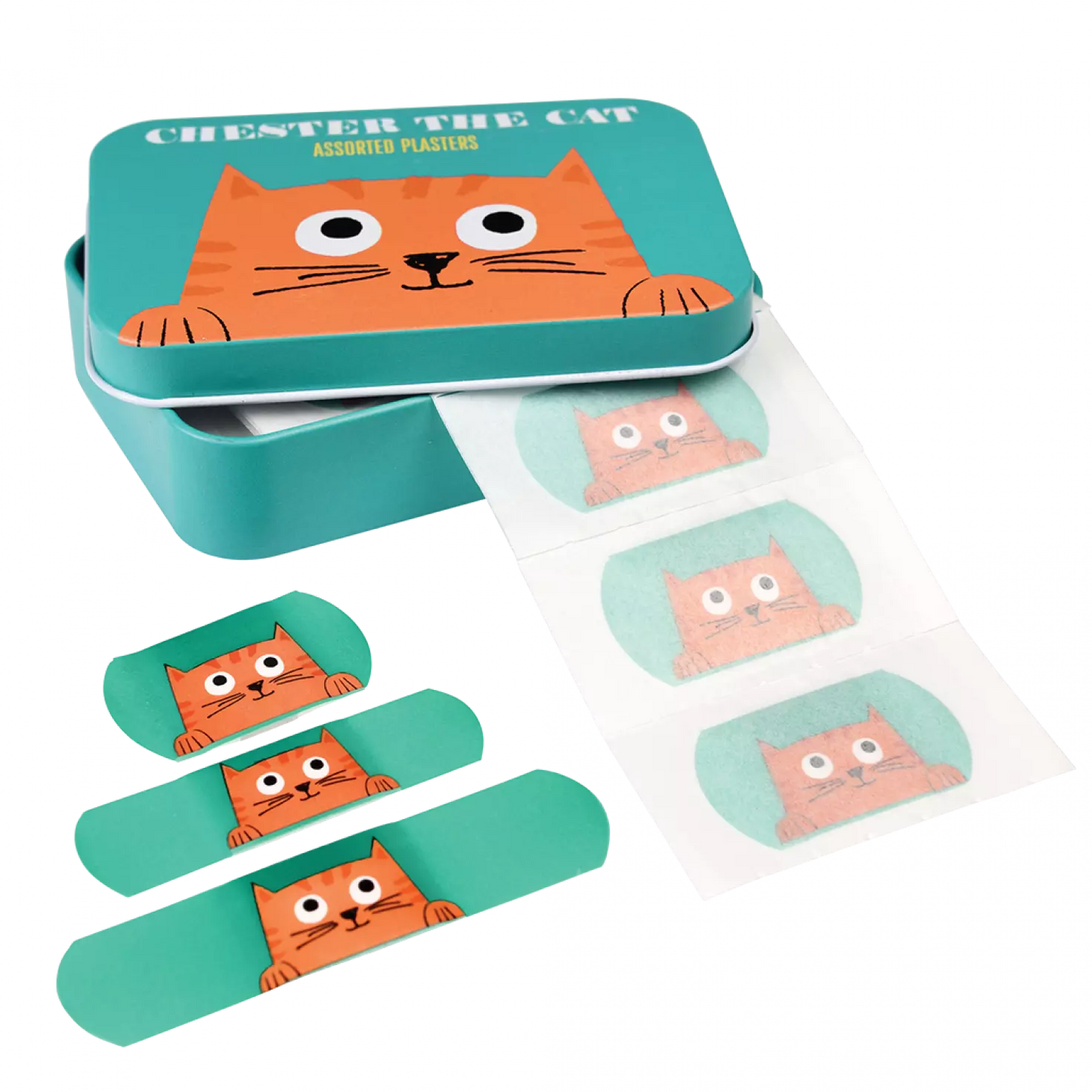 Child Plasters Tin Chester Cat