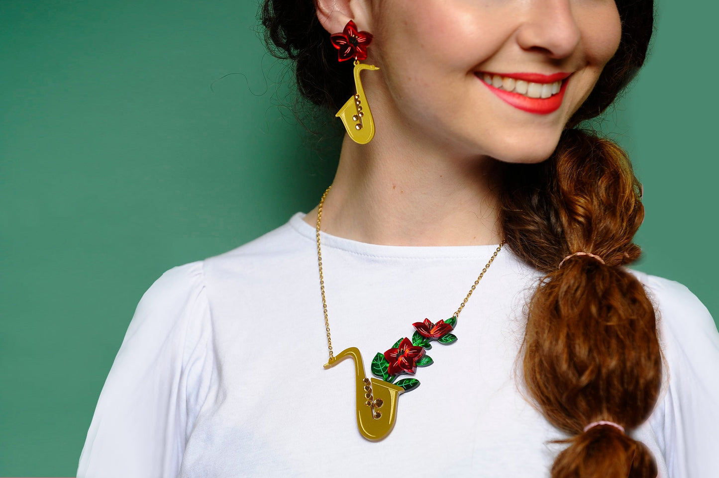 Laliblue Saxophone Necklace
