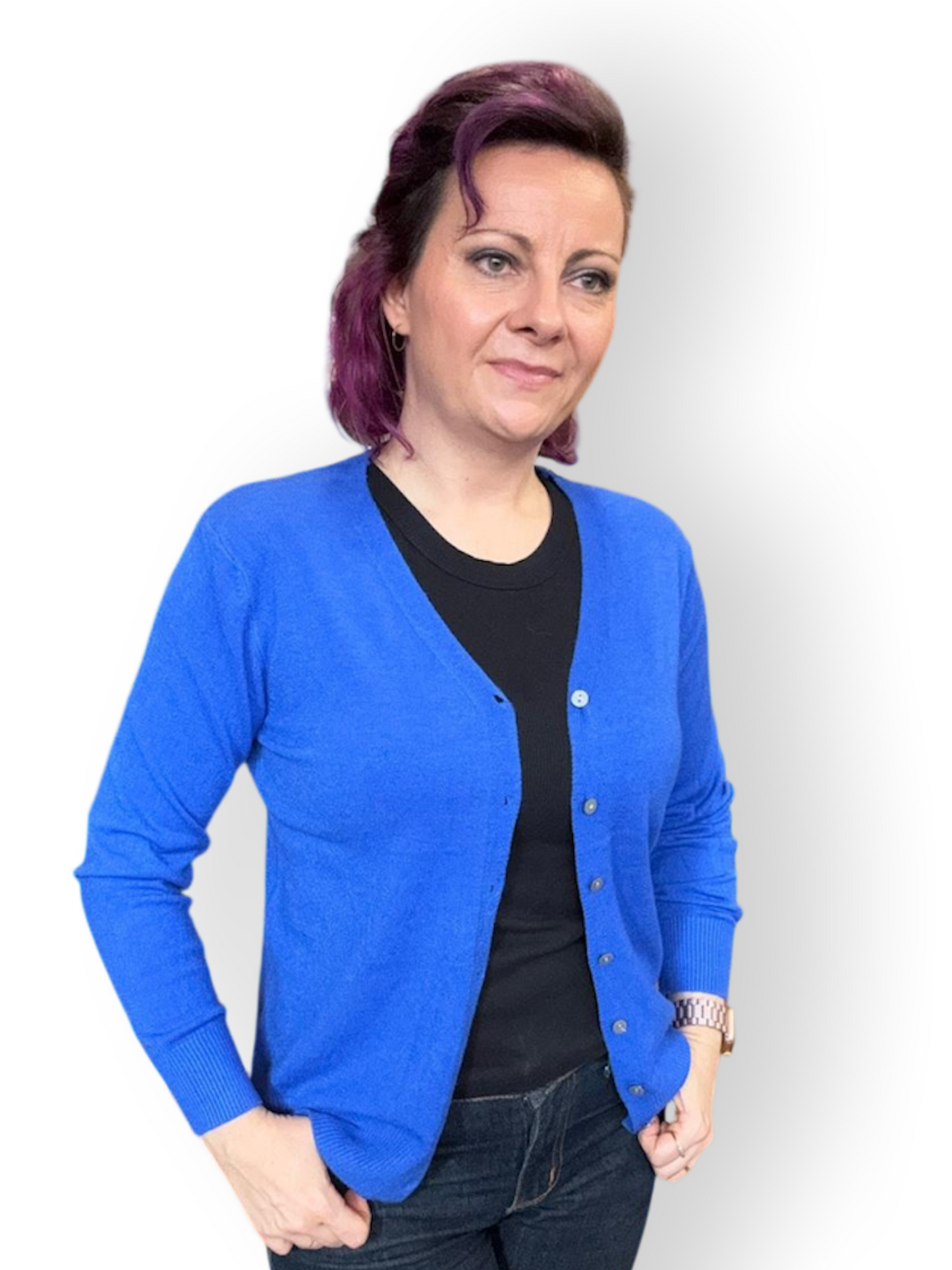 Essential V Neck Cardigan (6 Colours Available)