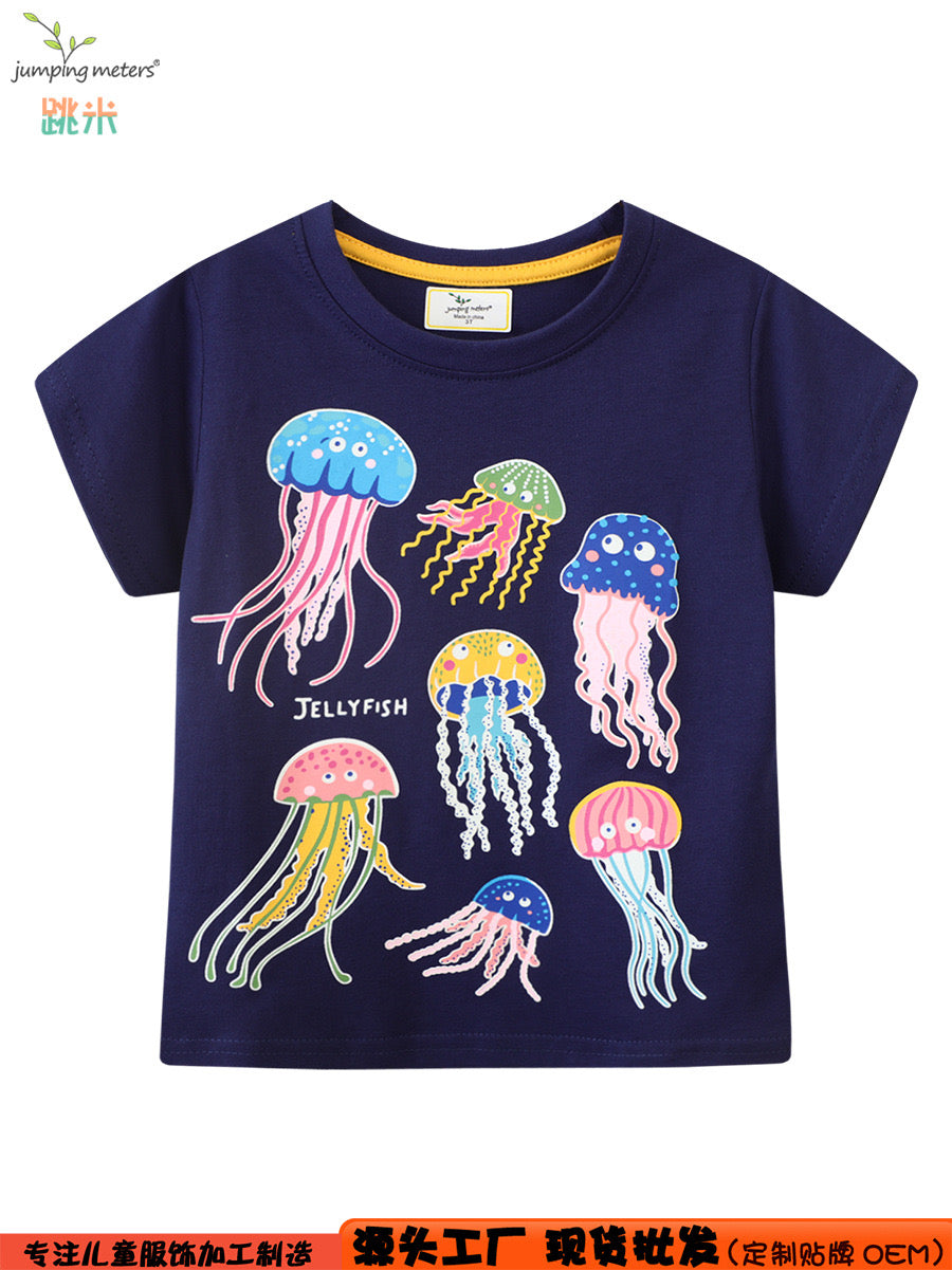 Jellyfish glow in the dark kids tee