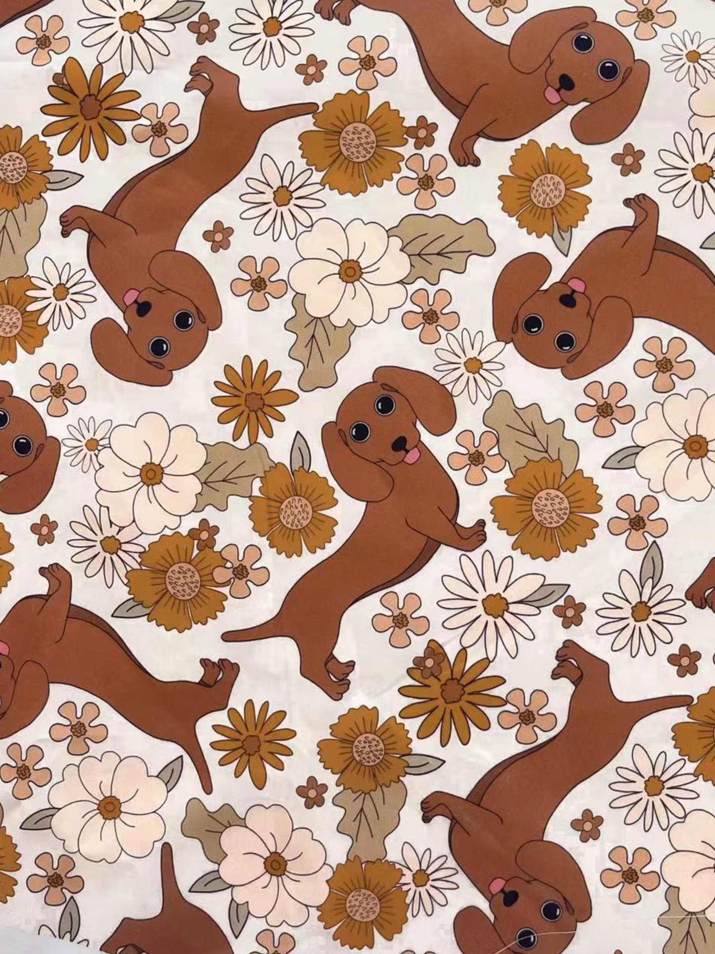 Lighthouse Guest Dress - sausage dog flowers