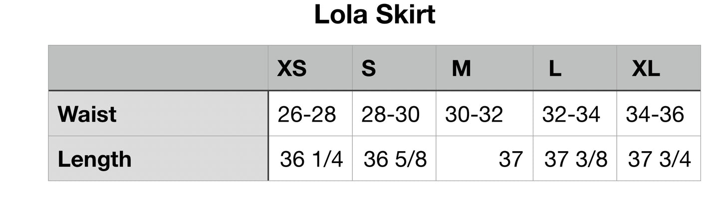 Lola Skirt - Crane Black