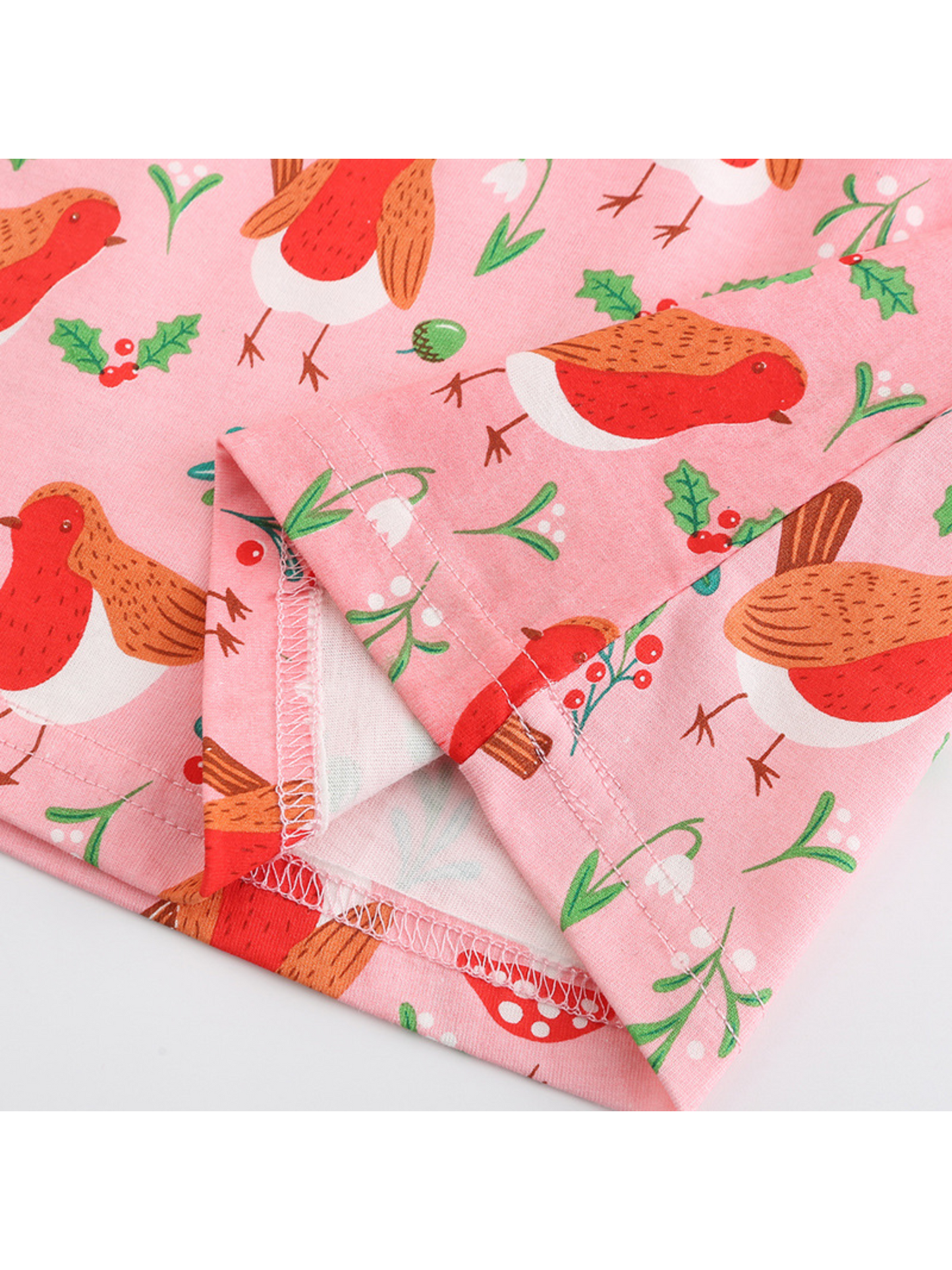 Bird And Mushroom Pink Dress
