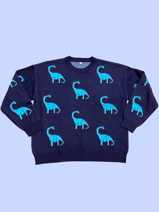 Prehistoric-themed Knit Pullover (pre order 3-4weeks)