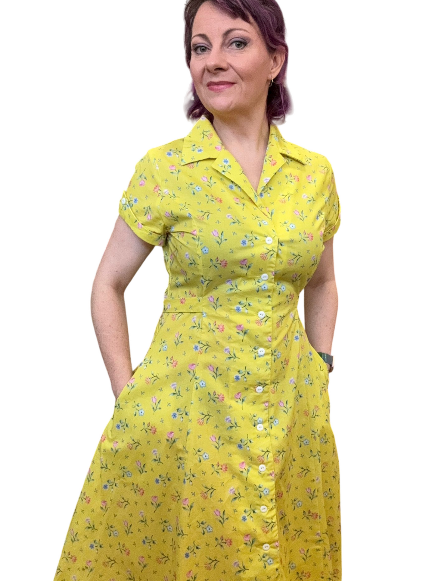 Sweet Temptation Dress - golden flower