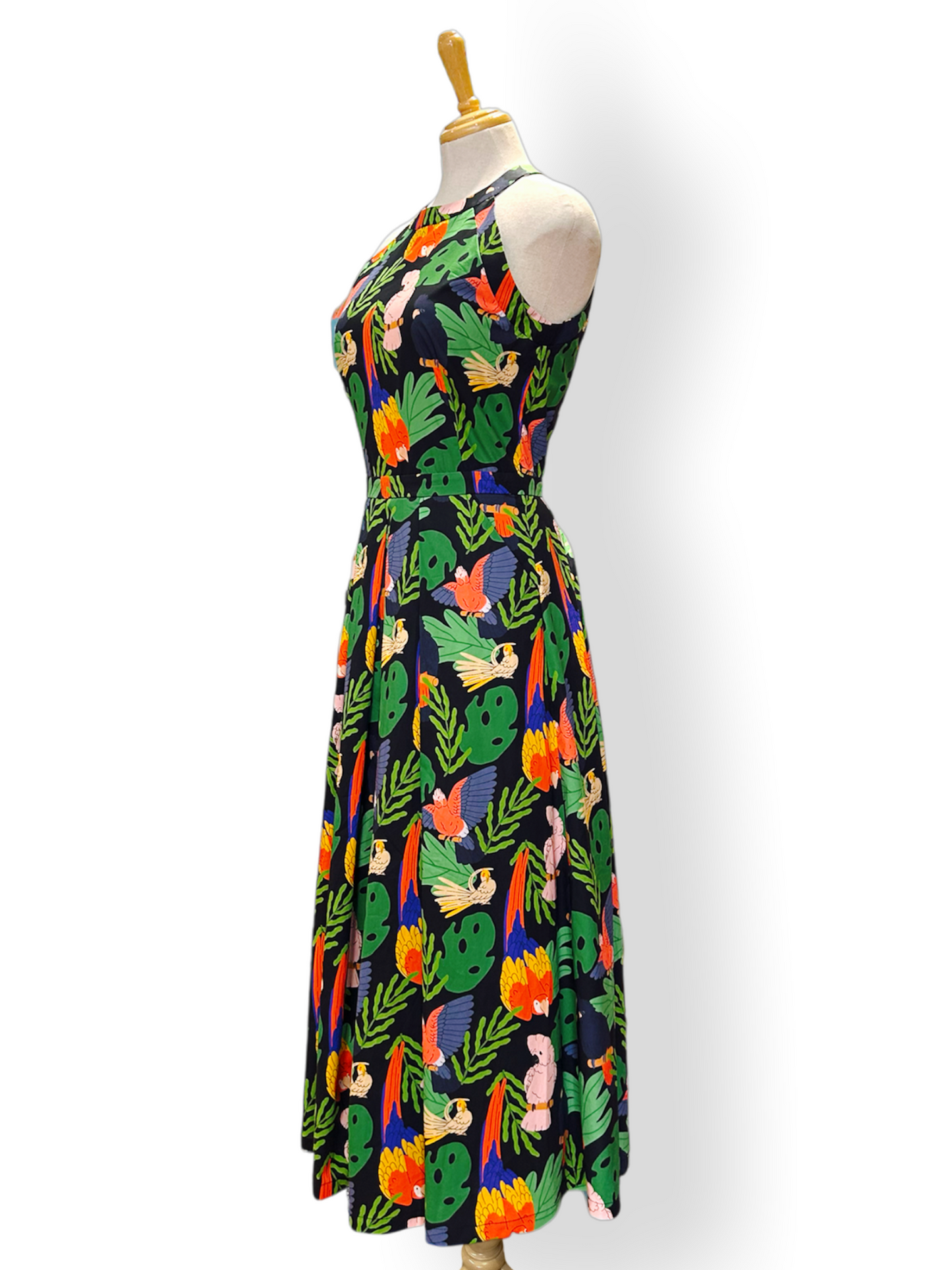 Find Me Under The Palm Dress - parrot