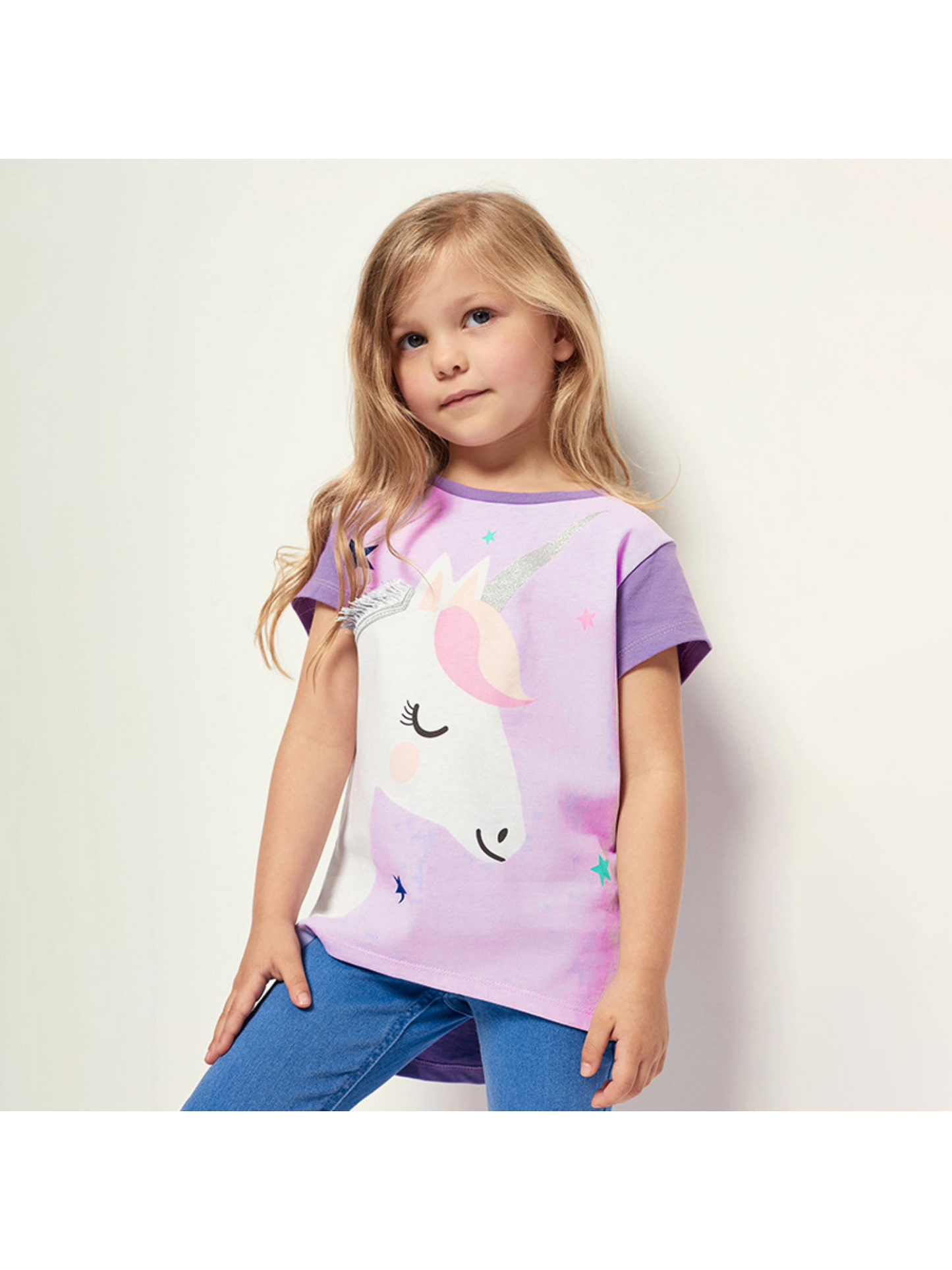 Unicorn Purple Tee Kids