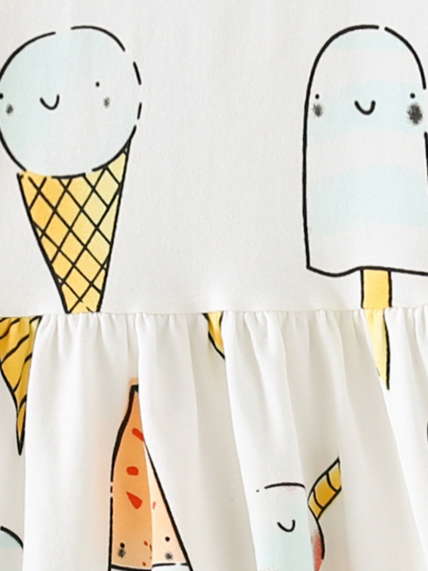 White Ice Cream Dress