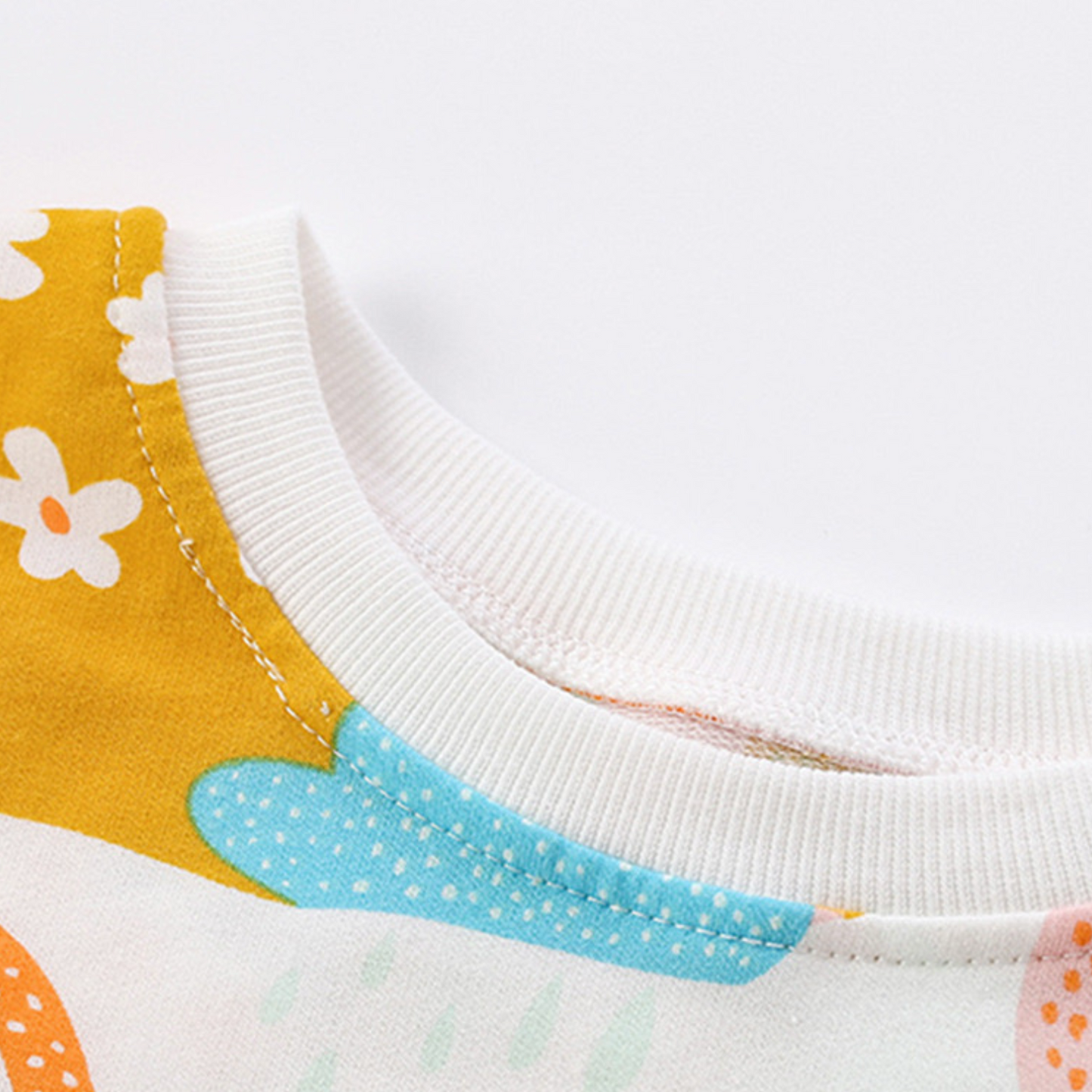 Rainbow Garden Animal Print Kids Sweater