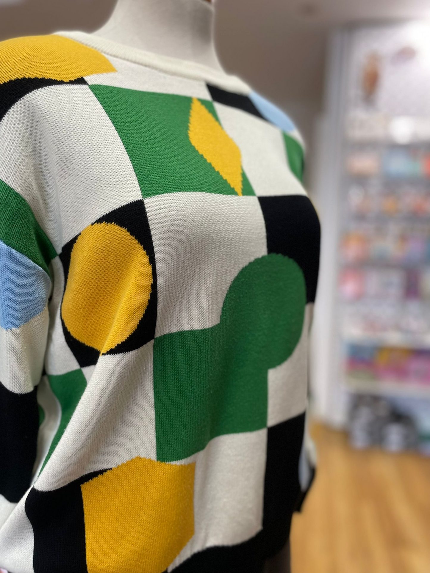 Geo Pop Knit Pullover