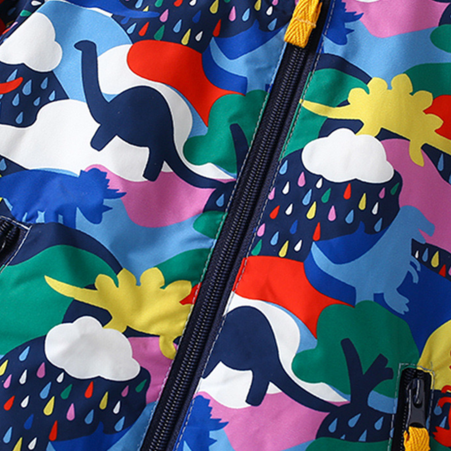 Rainbow Dinosaur Kids Wind Breaker